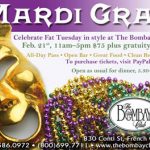 Celebrate Mardi Gras 2012 at the Bombay Club