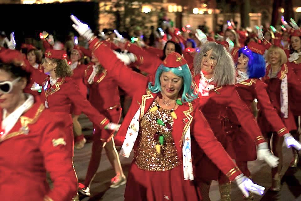 Colorful parade floats in Slidell LA during 2025 festivities